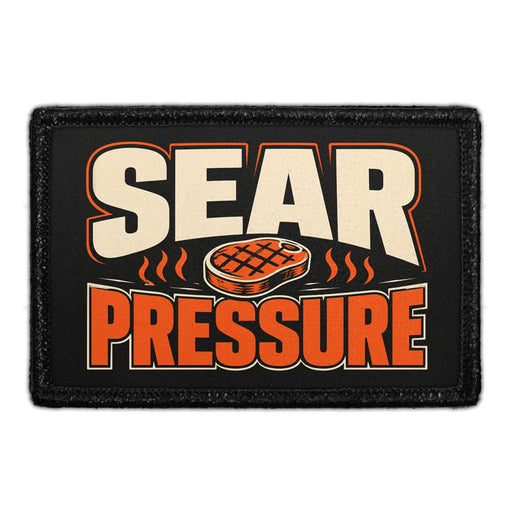 Sear Pressure  - Meta Data - Crop Image Text - - Removable Patch - Pull Patch - Removable Patches For Authentic Flexfit and Snapback Hats
