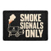 Smoke Signals Only  - Meta Data - Crop Image Text - - Removable Patch - Pull Patch - Removable Patches For Authentic Flexfit and Snapback Hats
