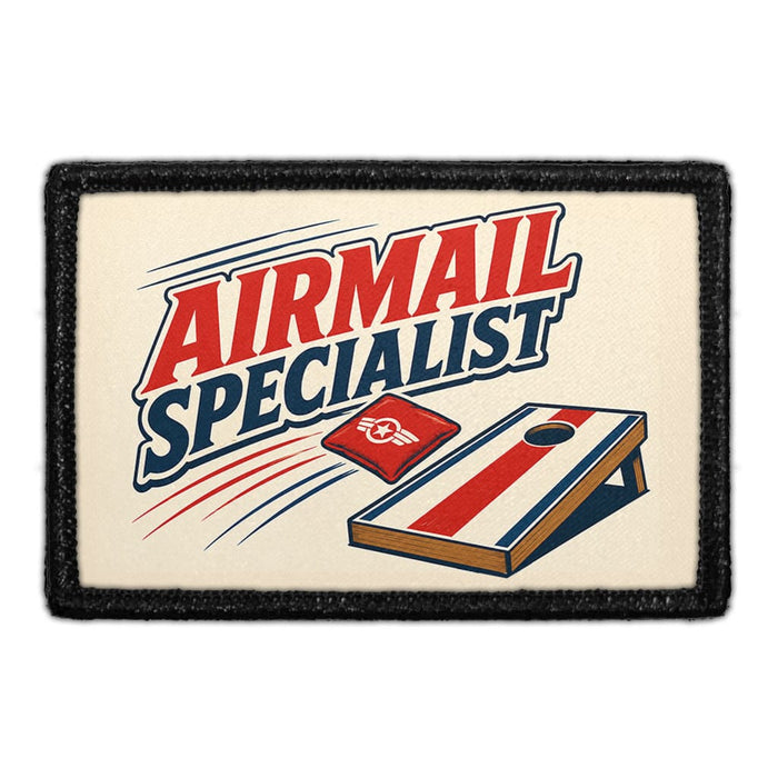 Airmail Specialist  - Meta Data - Crop Image Text - - Removable Patch - Pull Patch - Removable Patches For Authentic Flexfit and Snapback Hats
