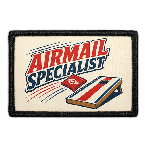 Airmail Specialist  - Meta Data - Crop Image Text - - Removable Patch - Pull Patch - Removable Patches For Authentic Flexfit and Snapback Hats
