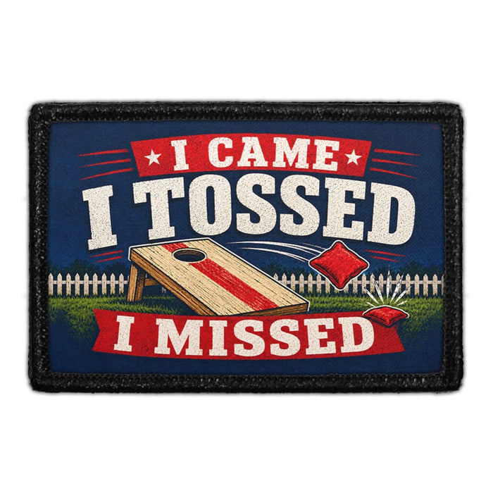I Came. I Tossed. I Missed.  - Meta Data - Crop Image Text - - Removable Patch - Pull Patch - Removable Patches For Authentic Flexfit and Snapback Hats
