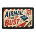 Airmail or Bust  - Meta Data - Crop Image Text - - Removable Patch - Pull Patch - Removable Patches For Authentic Flexfit and Snapback Hats
