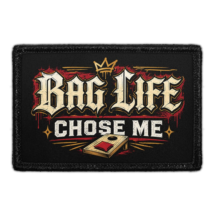 Bag Life Chose Me  - Meta Data - Crop Image Text - - Removable Patch - Pull Patch - Removable Patches For Authentic Flexfit and Snapback Hats
