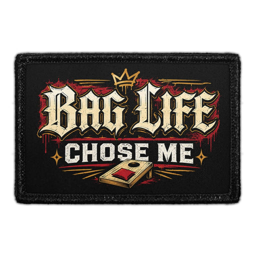 Bag Life Chose Me  - Meta Data - Crop Image Text - - Removable Patch - Pull Patch - Removable Patches For Authentic Flexfit and Snapback Hats
