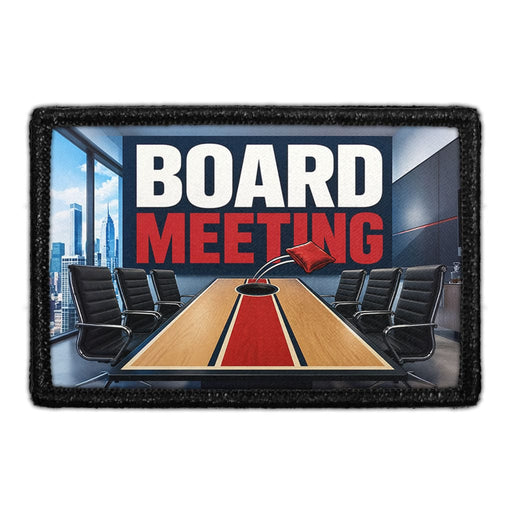 Board Meeting  - Meta Data - Crop Image Text - - Removable Patch - Pull Patch - Removable Patches For Authentic Flexfit and Snapback Hats
