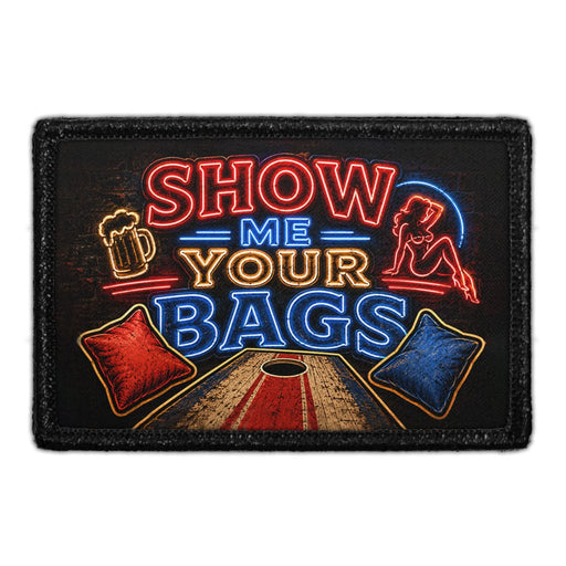 Show Me Your Bags  - Meta Data - Crop Image Text - - Removable Patch - Pull Patch - Removable Patches For Authentic Flexfit and Snapback Hats
