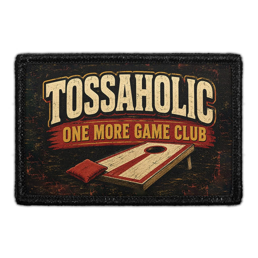 Tossaholic  - Meta Data - Crop Image Text - - Removable Patch - Pull Patch - Removable Patches For Authentic Flexfit and Snapback Hats
