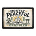 Mostly Peaceful Grappler  - Meta Data - Crop Image Text - - Removable Patch - Pull Patch - Removable Patches For Authentic Flexfit and Snapback Hats
