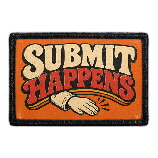 Submit Happens  - Meta Data - Crop Image Text - - Removable Patch - Pull Patch - Removable Patches For Authentic Flexfit and Snapback Hats
