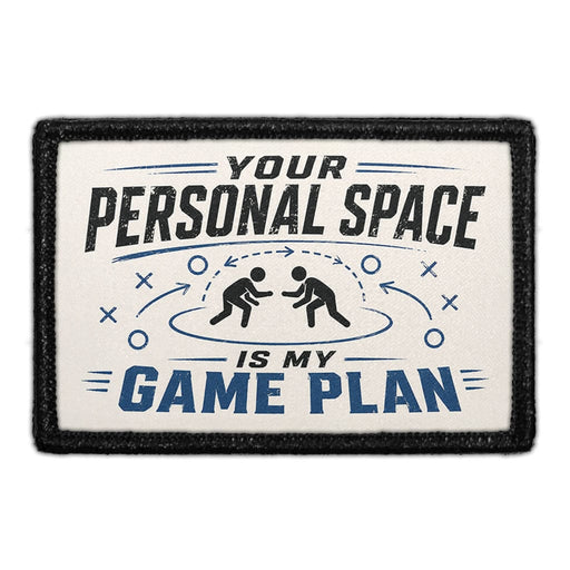 Your Personal Space Is My Game Plan  - Meta Data - Crop Image Text - - Removable Patch - Pull Patch - Removable Patches For Authentic Flexfit and Snapback Hats
