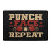 Punch Face Repeat  - Meta Data - Crop Image Text - - Removable Patch - Pull Patch - Removable Patches For Authentic Flexfit and Snapback Hats
