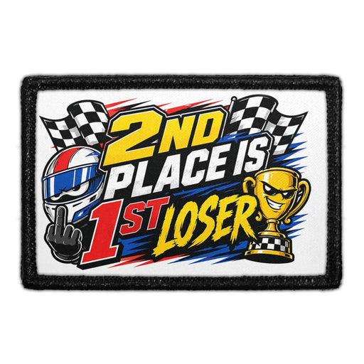 2nd Place Is 1st Loser  - Meta Data - Crop Image Text - - Removable Patch - Pull Patch - Removable Patches For Authentic Flexfit and Snapback Hats
