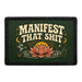 Manifest That Shit  - Meta Data - Crop Image Text - - Removable Patch - Pull Patch - Removable Patches For Authentic Flexfit and Snapback Hats
