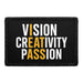 Vision - Creativity - Passion  - Meta Data - Crop Image Text - - Removable Patch - Pull Patch - Removable Patches For Authentic Flexfit and Snapback Hats
