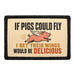 If Pigs Could Fly I Bet Their Wings Would Be Delicious  - Meta Data - Crop Image Text - - Removable Patch - Pull Patch - Removable Patches For Authentic Flexfit and Snapback Hats
