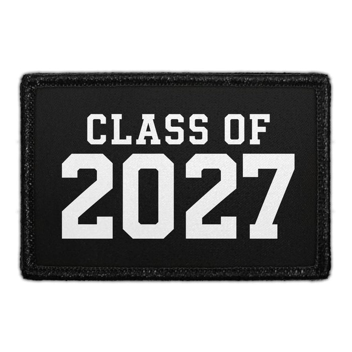 Class of 2027  - Meta Data - Crop Image Text - - Removable Patch - Pull Patch - Removable Patches For Authentic Flexfit and Snapback Hats
