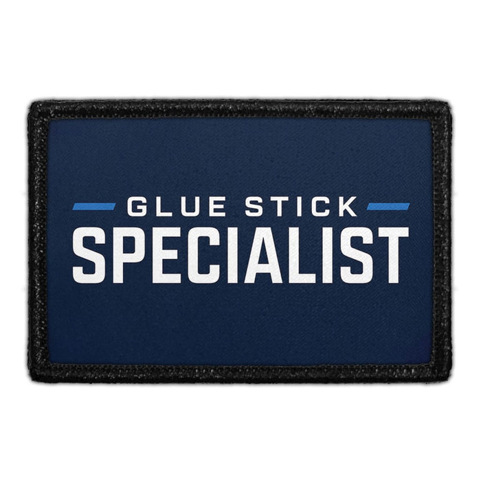 Glue Stick Specialist  - Meta Data - Crop Image Text - - Removable Patch - Pull Patch - Removable Patches For Authentic Flexfit and Snapback Hats
