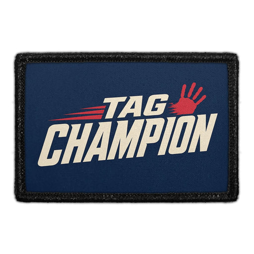 Tag Champion  - Meta Data - Crop Image Text - - Removable Patch - Pull Patch - Removable Patches For Authentic Flexfit and Snapback Hats
