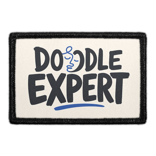 Doodle Expert  - Meta Data - Crop Image Text - - Removable Patch - Pull Patch - Removable Patches For Authentic Flexfit and Snapback Hats
