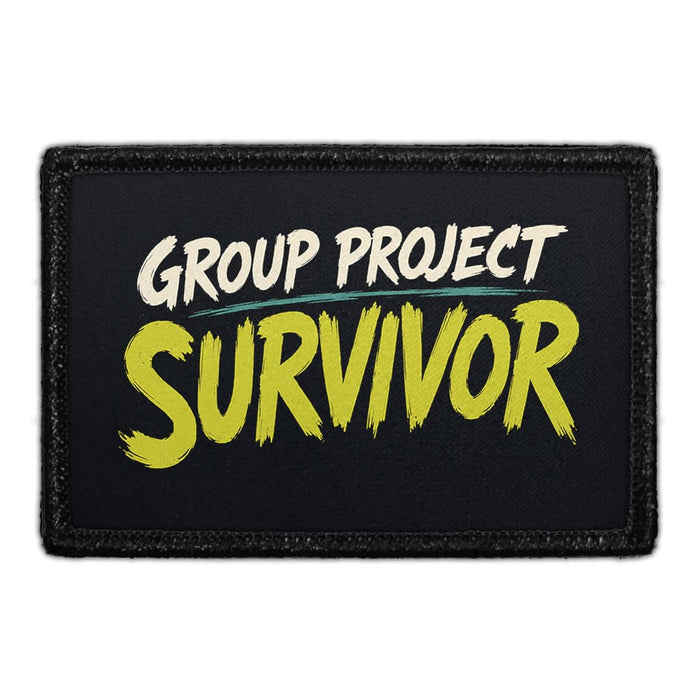 Group Project Survivor  - Meta Data - Crop Image Text - - Removable Patch - Pull Patch - Removable Patches For Authentic Flexfit and Snapback Hats
