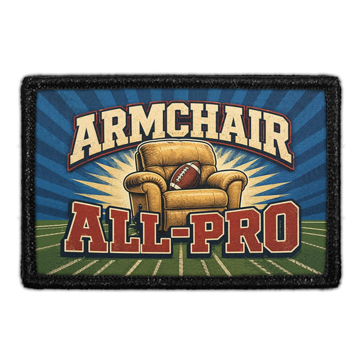 Armchair All-Pro  - Meta Data - Crop Image Text - - Removable Patch - Pull Patch - Removable Patches For Authentic Flexfit and Snapback Hats
