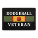 Dodgeball Veteran  - Meta Data - Crop Image Text - - Removable Patch - Pull Patch - Removable Patches For Authentic Flexfit and Snapback Hats
