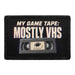My Game Tape Mostly VHS  - Meta Data - Crop Image Text - - Removable Patch - Pull Patch - Removable Patches For Authentic Flexfit and Snapback Hats
