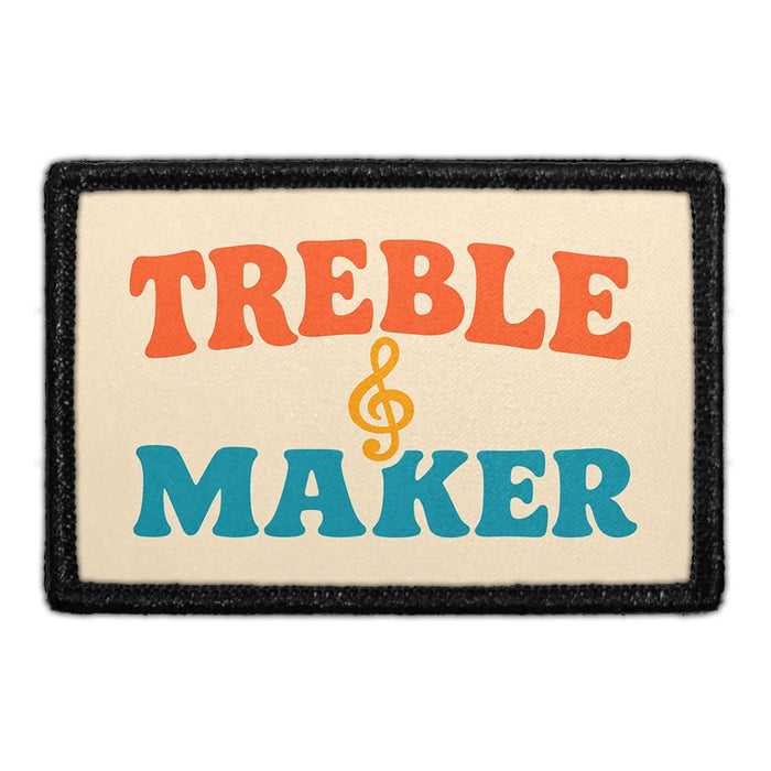 Treble Maker  - Meta Data - Crop Image Text - - Removable Patch - Pull Patch - Removable Patches For Authentic Flexfit and Snapback Hats

