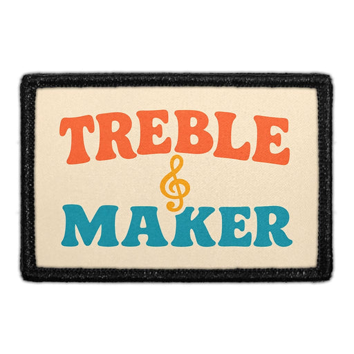 Treble Maker  - Meta Data - Crop Image Text - - Removable Patch - Pull Patch - Removable Patches For Authentic Flexfit and Snapback Hats

