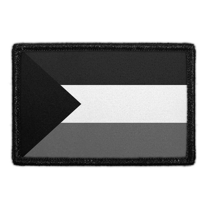 Palestine flag Black and White  - Meta Data - Crop Image Text - - Removable Patch - Pull Patch - Removable Patches For Authentic Flexfit and Snapback Hats
