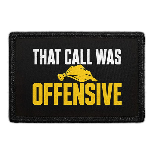 That Call Was Offensive  - Meta Data - Crop Image Text - - Removable Patch - Pull Patch - Removable Patches For Authentic Flexfit and Snapback Hats
