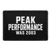 Peak Performance Was 2003  - Meta Data - Crop Image Text - - Removable Patch - Pull Patch - Removable Patches For Authentic Flexfit and Snapback Hats
