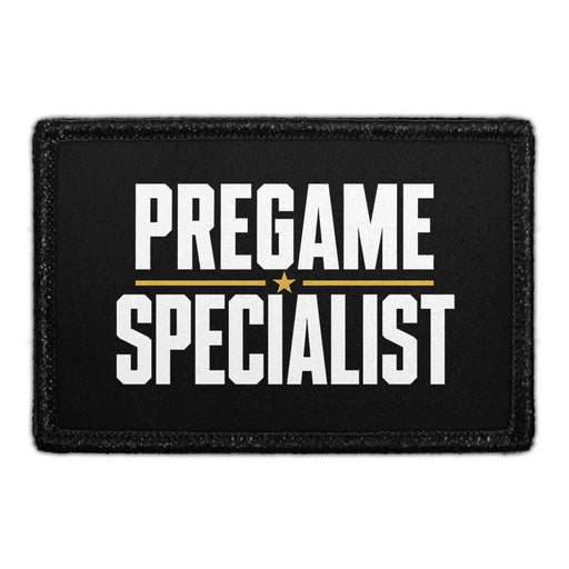 Pregame Specialist  - Meta Data - Crop Image Text - - Removable Patch - Pull Patch - Removable Patches For Authentic Flexfit and Snapback Hats
