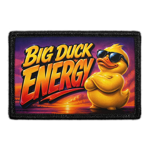 BIG DUCK ENERGY  - Meta Data - Crop Image Text -  - Removable Patch - Pull Patch - Removable Patches For Authentic Flexfit and Snapback Hats
