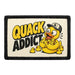 QUACK ADDICT  - Meta Data - Crop Image Text -  - Removable Patch - Pull Patch - Removable Patches For Authentic Flexfit and Snapback Hats
