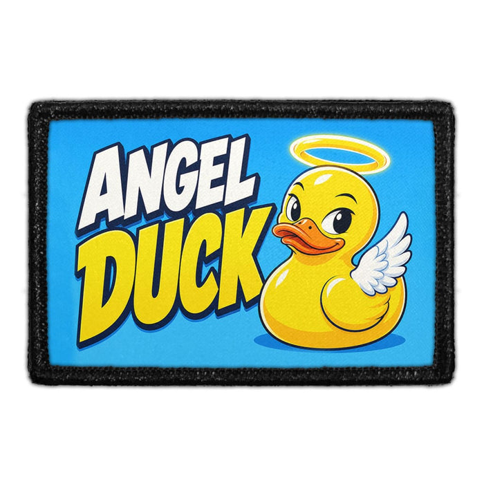 Angel Duck   - Meta Data - Crop Image Text -  - Removable Patch - Pull Patch - Removable Patches For Authentic Flexfit and Snapback Hats
