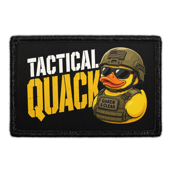 Tactical Quack   - Meta Data - Crop Image Text -  - Removable Patch - Pull Patch - Removable Patches For Authentic Flexfit and Snapback Hats
