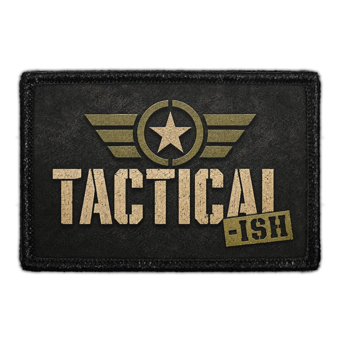 Tactical-ish   - Meta Data - Crop Image Text -  - Removable Patch - Pull Patch - Removable Patches For Authentic Flexfit and Snapback Hats

