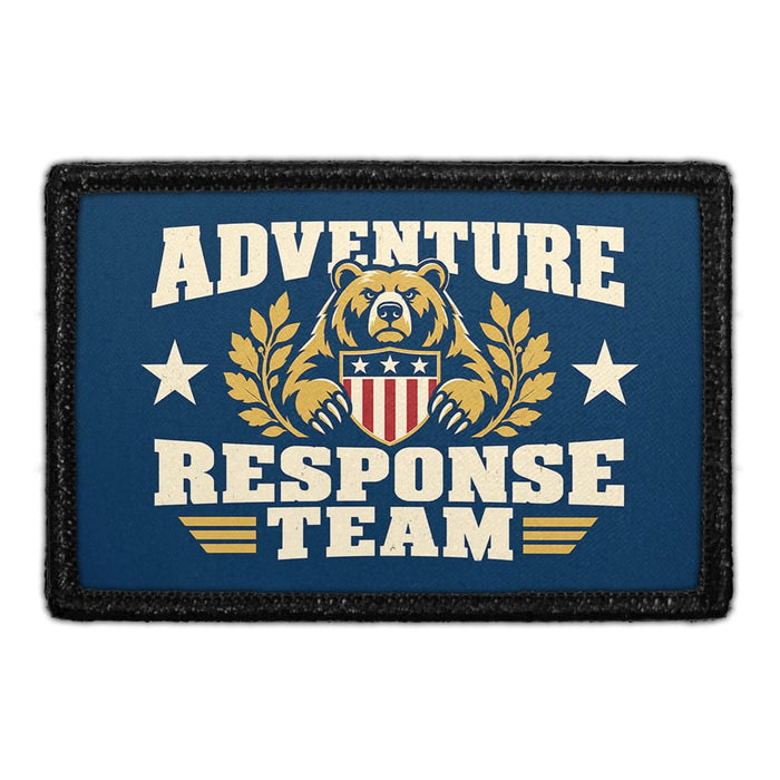 Adventure Response Team - Meta Data - Crop Image Text - Removable Patch - Pull Patch - Removable Patches For Authentic Flexfit and Snapback Hats
