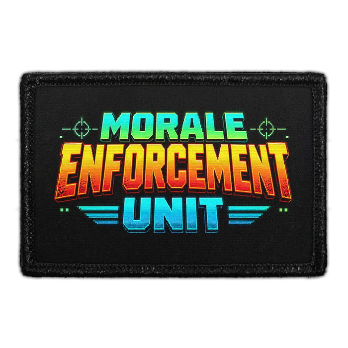 Morale Enforcement Unit - Meta Data - Crop Image Text - Removable Patch - Pull Patch - Removable Patches For Authentic Flexfit and Snapback Hats
