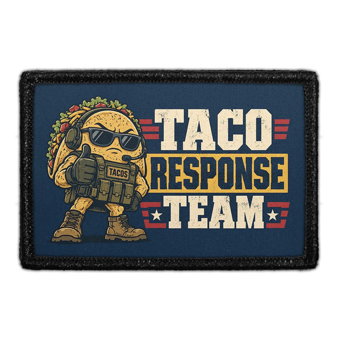 Taco Response Team - Meta Data - Crop Image Text - Removable Patch - Pull Patch - Removable Patches For Authentic Flexfit and Snapback Hats