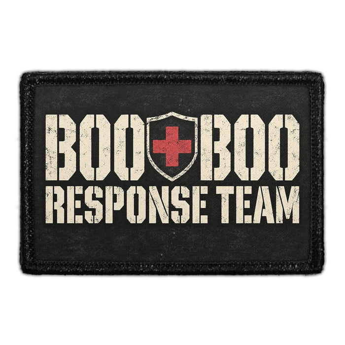 Boo Boo Response Team -  Meta Data - Crop Image Text - Removable Patch - Pull Patch - Removable Patches For Authentic Flexfit and Snapback Hats
