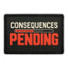 Consequences Pending -  Meta Data - Crop Image Text - Removable Patch - Pull Patch - Removable Patches For Authentic Flexfit and Snapback Hats
