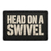 Head on a Swivel -  Meta Data - Crop Image Text - Removable Patch - Pull Patch - Removable Patches For Authentic Flexfit and Snapback Hats
