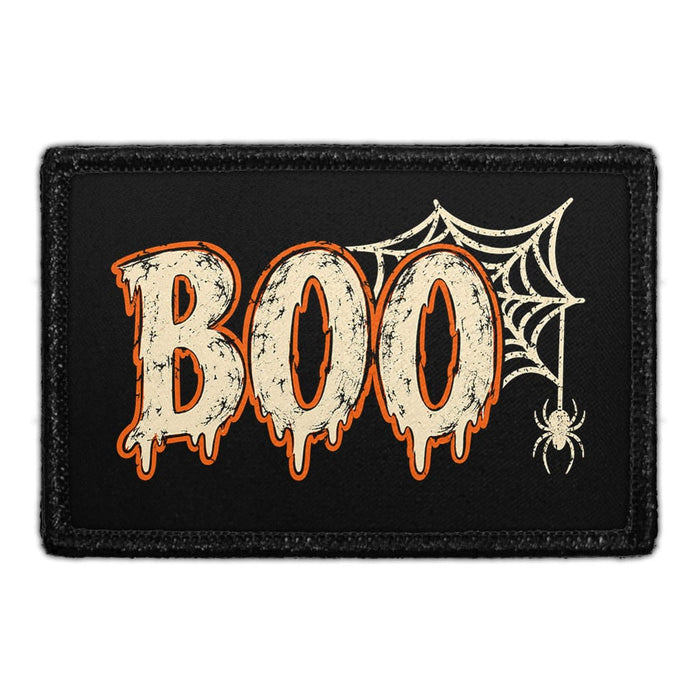 Spider Boo - Meta Data - Crop Image Text - Removable Patch - Pull Patch - Removable Patches For Authentic Flexfit and Snapback Hats
