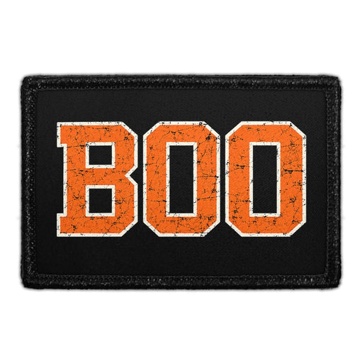 Varsity Boo - Meta Data - Crop Image Text - Removable Patch - Pull Patch - Removable Patches For Authentic Flexfit and Snapback Hats
