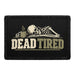 Dead Tired - Meta Data - Crop Image Text - Removable Patch - Pull Patch - Removable Patches For Authentic Flexfit and Snapback Hats
