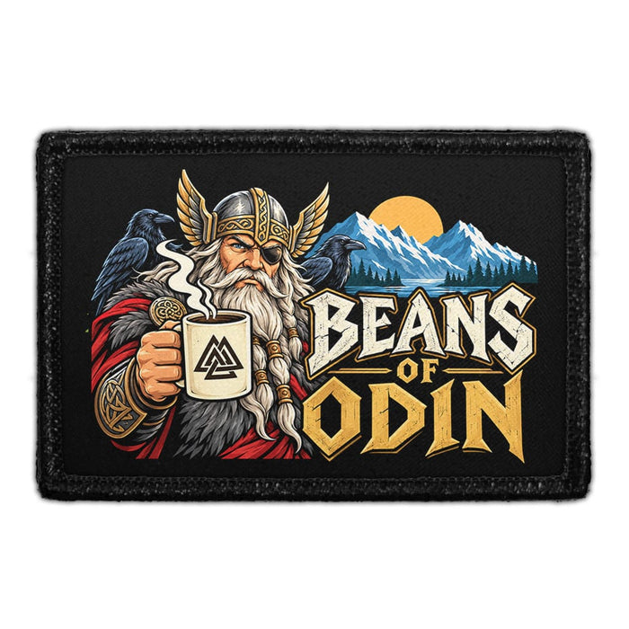 Beans of Odin - Meta Data - Crop Image Text - Removable Patch - Pull Patch - Removable Patches For Authentic Flexfit and Snapback Hats

