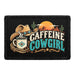 Caffeine Cowgirl - Meta Data - Crop Image Text - Removable Patch - Pull Patch - Removable Patches For Authentic Flexfit and Snapback Hats
