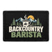 Backcountry Barista - Meta Data - Crop Image Text - Removable Patch - Pull Patch - Removable Patches For Authentic Flexfit and Snapback Hats
